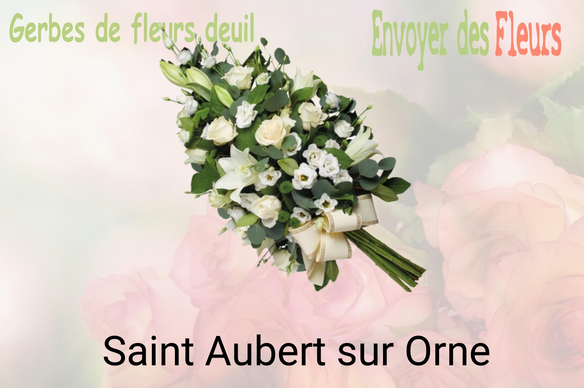 Gerbe de fleurs de deuil livrée à Saint-Aubert-sur-Orne